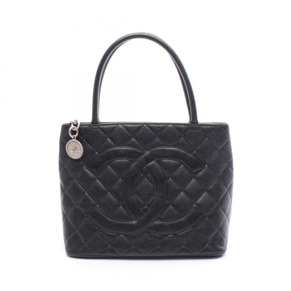 Chanel Reissue Tote Bag Caviar Leather Grained Calfskin Black